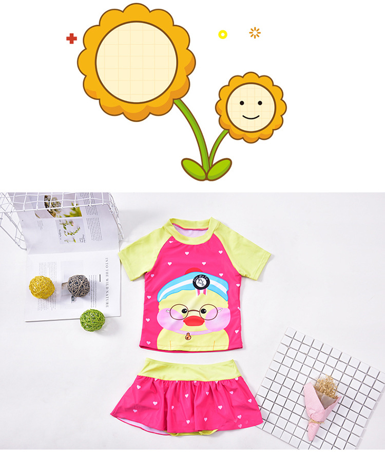 Children's Swimsuit Girls' Two-Piece Skirt Swimwear Korean Medium and Large Children's Sports Cute Princess Hot Spring Bathing Suit Children's Swimsuit Girls' Two-Piece Skirt Swimwear Korean Medium and Large Children's Sports Cute Princess Hot Spring Bathing Suit