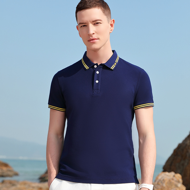 Summer Men's and Women's Fashion Short-Sleeved Polo Shirt Customization Casual Polo Collar Cultural Shirt Group Activities Advertising Shirt Customization