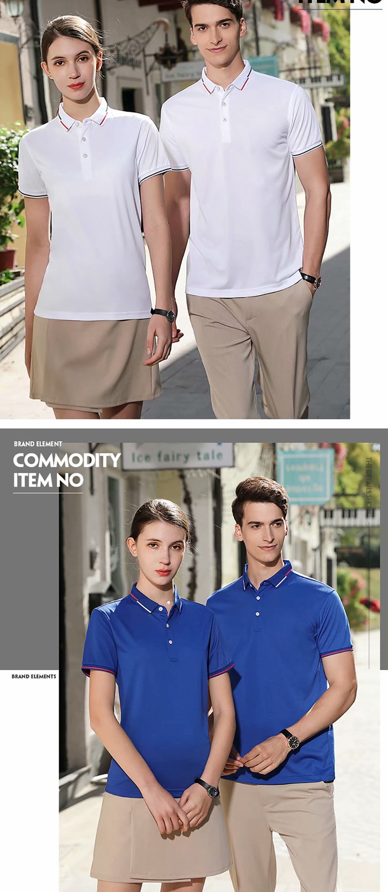 Summer Short-Sleeved Polo Shirt Work Clothes Customized Breathable Comfortable Cultural Shirt Advertising Shirt Corporate Work Clothes Printed Logo