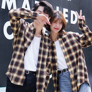 Youth Men's Clothing Wholesale Plaid Shirt Men's Long-Sleeve Shirt Men's Leisure Hong Kong Style Fashionable Print Shirt