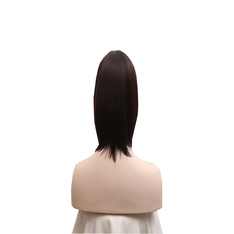 Cross-Border European and American Style Wig Human Hair Women&#039;s Short Hair Bangs Wig Wig Lace Closure