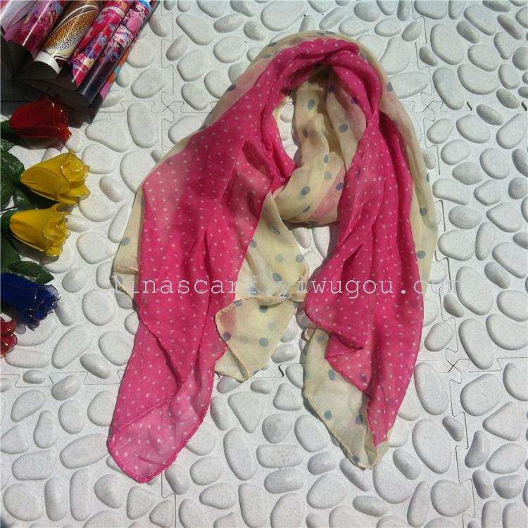 Hot spring/summer 2014 new Korean sweet polka dot lace Barry sand Sun shawl