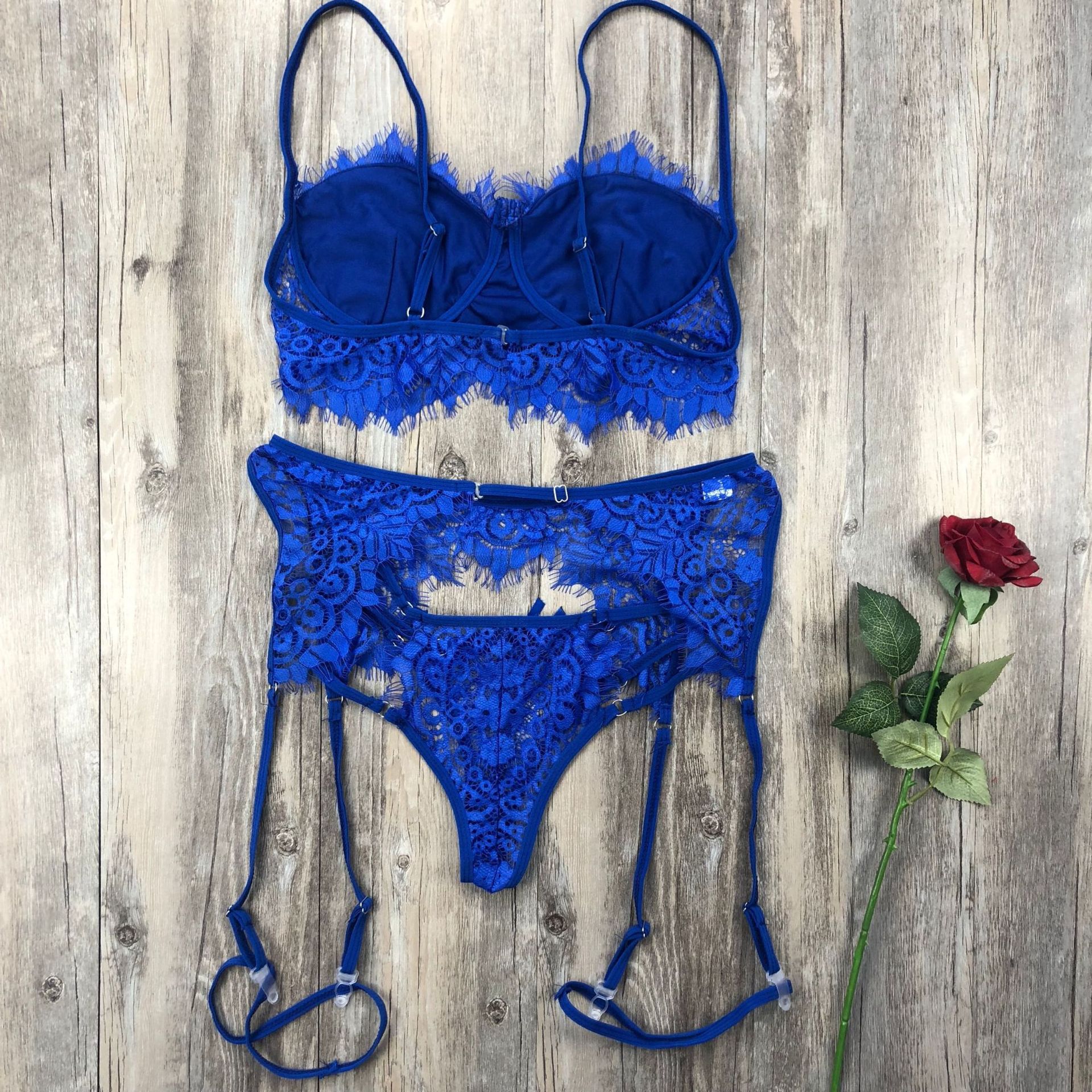 2019 European and American Foreign Trade Hot Sexy Underwear Set Lace Stitching Sexy Three-Piece Lace Underwear L05 2019 European and American Foreign Trade Hot Sexy Underwear Set Lace Stitching Sexy Three-Piece Lace Underwear L05