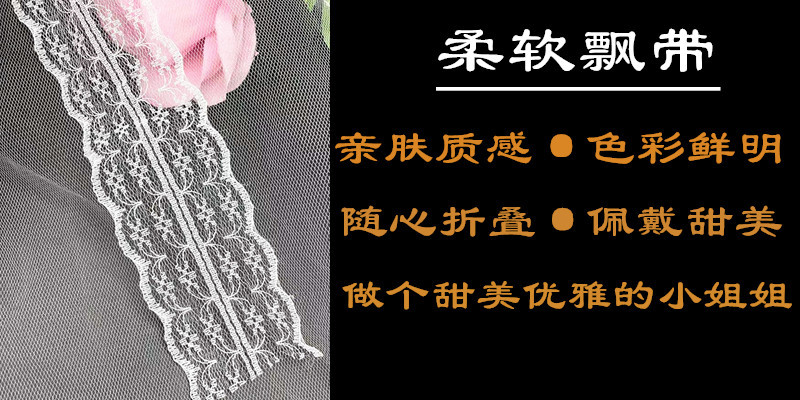 Internet Celebrity Fairy Luminous Headband Hair Band One-Piece Lace Women's Hair Tie Gentle Lace Pearls Strap Headdress Night Market Push
