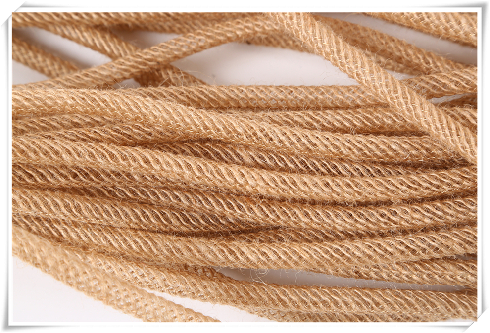 DIY Christmas Crafts Decorative Hemp Rope Craft Ornament Material Hemp Rope Lace Jute Edge Cotton Linen Woven Accessories