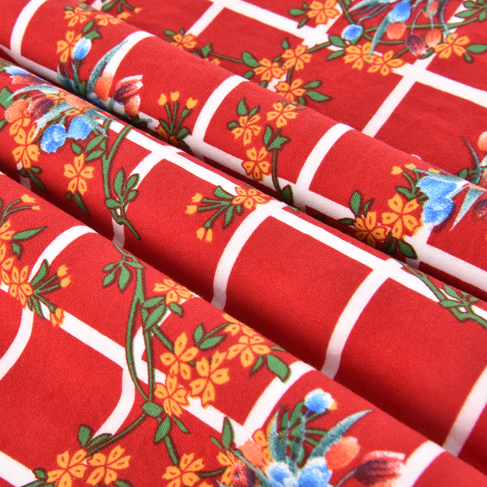 Factory Supply Custom Printed 95% Polyester 5% Spandex Milk Fiber Four- Way Elastic Fabric Knitted Stretch Fabric