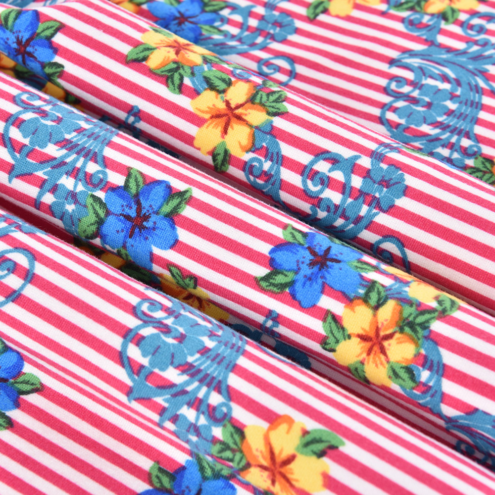 Factory Supply Custom Printed 95% Polyester 5% Spandex Milk Fiber Four- Way Elastic Fabric Knitted Stretch Fabric