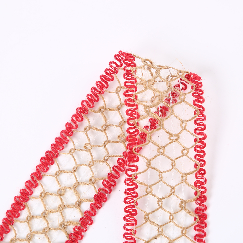Multi-Optional Woven Hemp Rope Ribbon European and American Pastoral Style Clothing Lace Christmas Decoration Linen Ribbon Factory Direct Sales