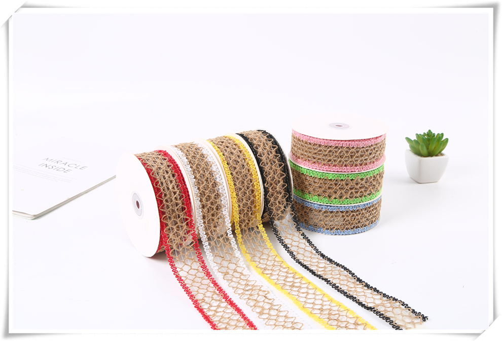 Multi-Optional Woven Hemp Rope Ribbon European and American Pastoral Style Clothing Lace Christmas Decoration Linen Ribbon Factory Direct Sales Multi-Optional Woven Hemp Rope Ribbon European and American Pastoral Style Clothing Lace Christmas Decoration Linen Ribbon Factory Direct Sales