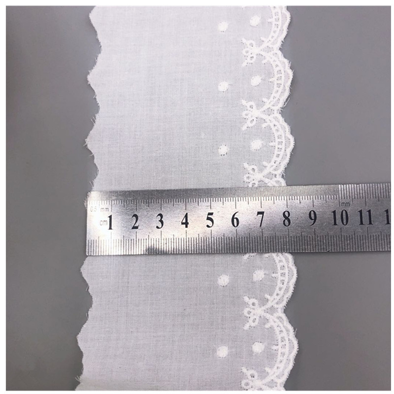 Factory Direct Sales 8cm Cotton Embroidery Lace Air Confinement Clothing Home Wear Feel Soft and Comfortable