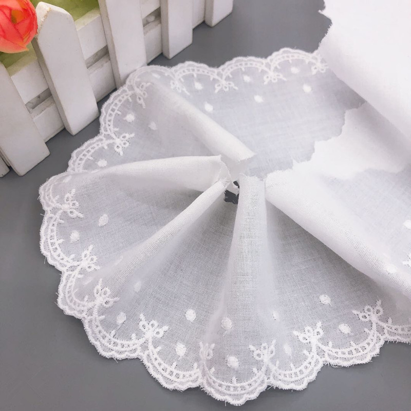 Factory Direct Sales 8cm Cotton Embroidery Lace Air Confinement Clothing Home Wear Feel Soft and Comfortable