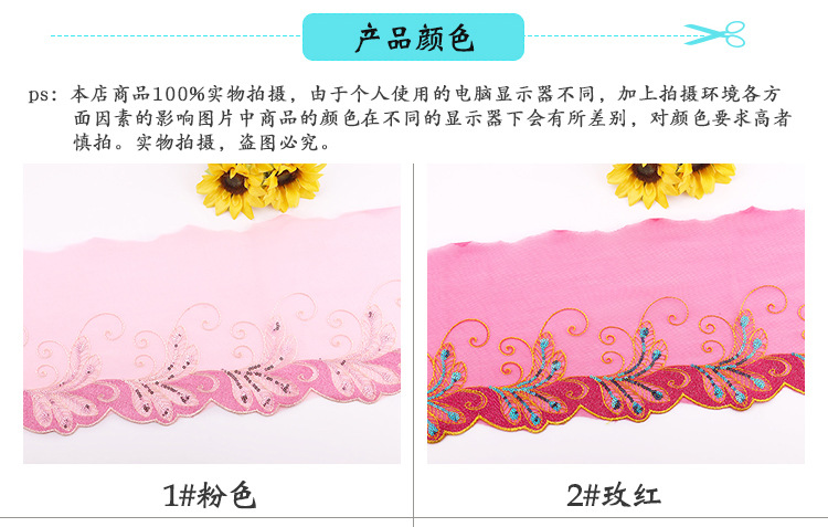 2020 New High-End Car Barbie Doll Decorative Lace in Stock Wholesale Color Mesh Embroidery Lace