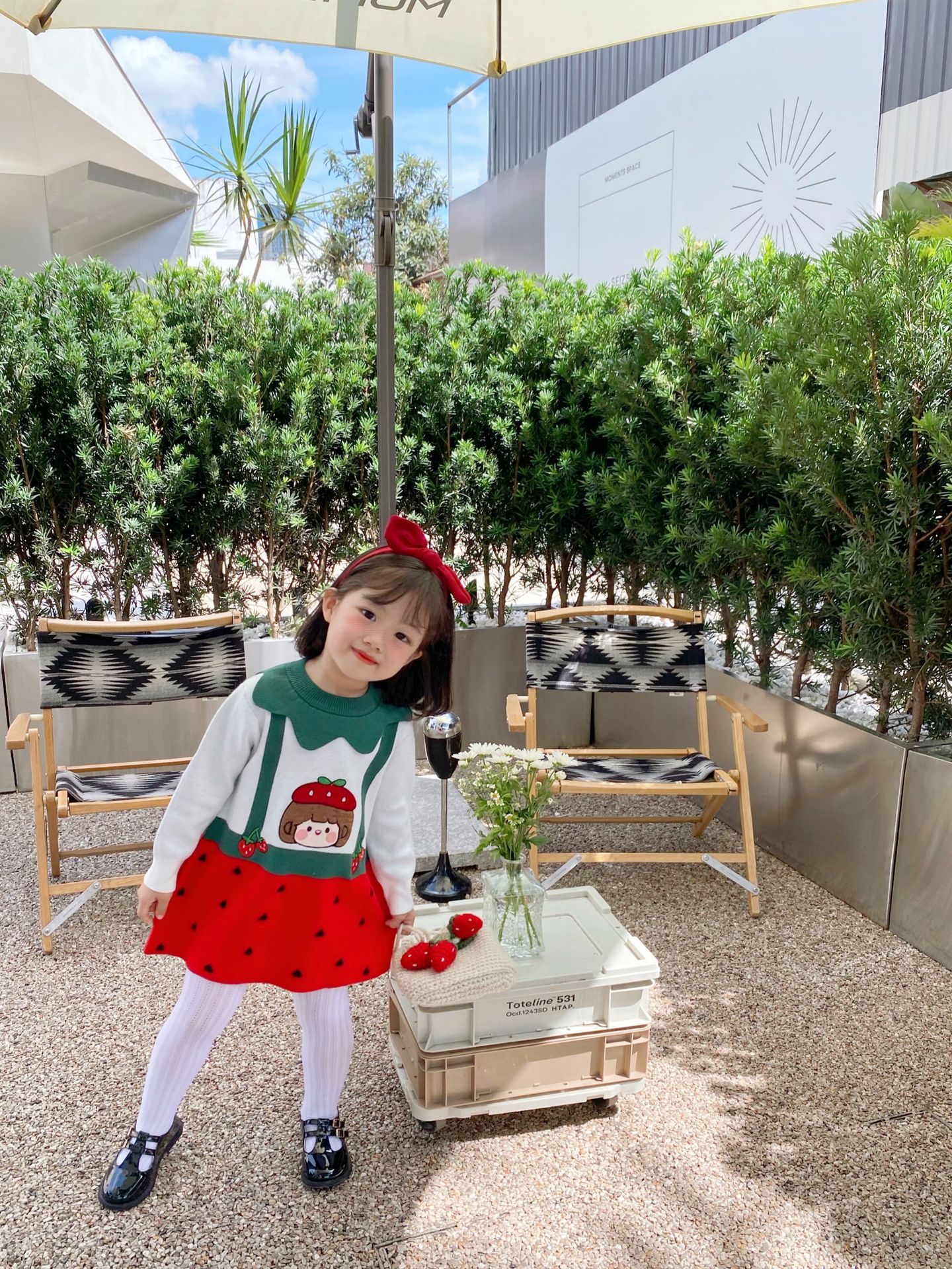21 Autumn and Winter New Japanese Girl's Clothing Strawberry Fake Two-Piece Knitted Cute Sweet Dress Delivery Supported 21 Autumn and Winter New Japanese Girl's Clothing Strawberry Fake Two-Piece Knitted Cute Sweet Dress Delivery Supported