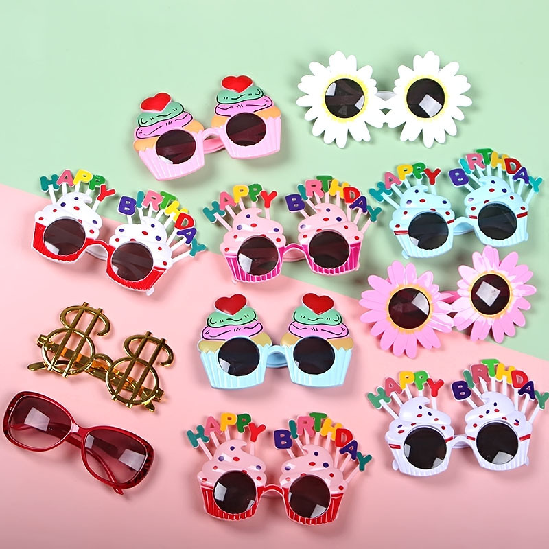 Birthday Cake Party Glasses Ball Internet Celebrity Xiaohongshu Party Funny Dress Up Holiday Atmosphere Personalized Props
