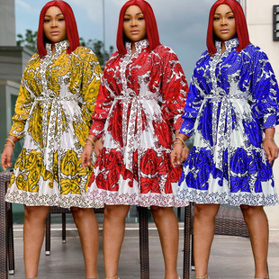 2021 Cross-Border New Arrival Women's Independent Station Amazon Foreign Trade Fashion Slim Sheath Gold Velvet African Dress 2021 Cross-Border New Arrival Women's Independent Station Amazon Foreign Trade Fashion Slim Sheath Gold Velvet African Dress