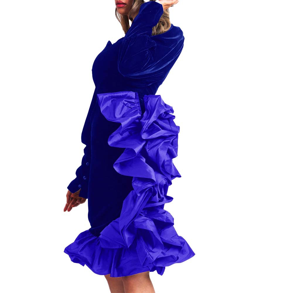 2021 Cross-Border New Arrival Women's Independent Station Amazon Foreign Trade Fashion Slim Sheath Gold Velvet African Dress 2021 Cross-Border New Arrival Women's Independent Station Amazon Foreign Trade Fashion Slim Sheath Gold Velvet African Dress