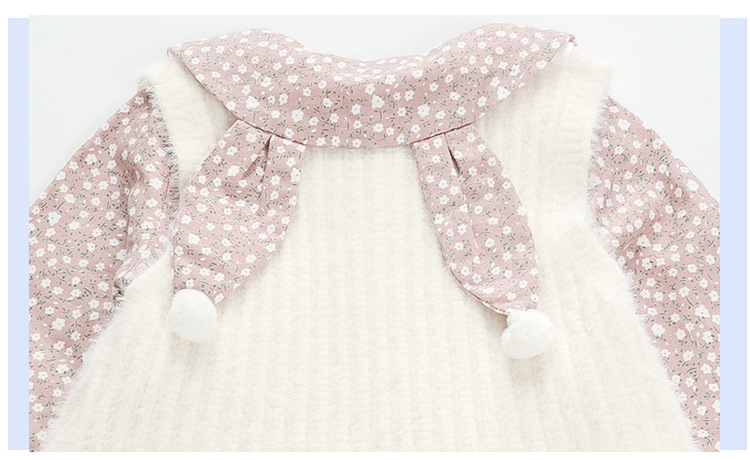 Girl's Sweater Two-Piece Set Children Sweet Floral Dots Children's Suit Autumn New Children's Clothing Girls' Dress Girl's Sweater Two-Piece Set Children Sweet Floral Dots Children's Suit Autumn New Children's Clothing Girls' Dress