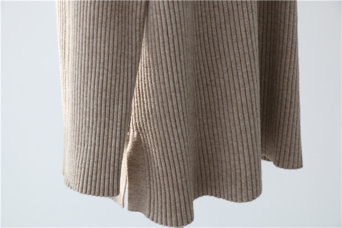 2021 Thick Autumn and Winter Sweater Dress Loose Knitted Dress Short Skirt Thickened Half-High Collar Base Skirt 7289 2021 Thick Autumn and Winter Sweater Dress Loose Knitted Dress Short Skirt Thickened Half-High Collar Base Skirt 7289