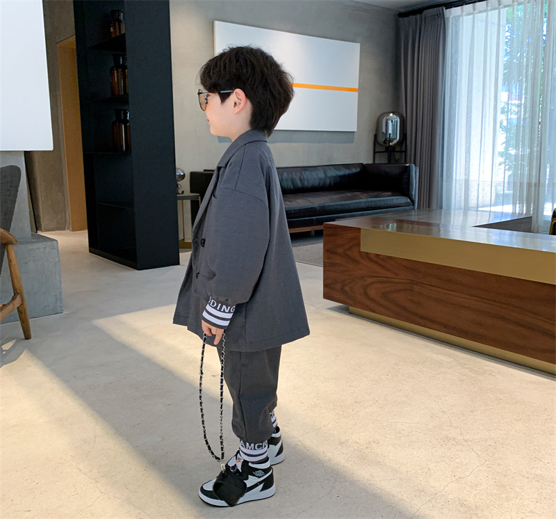 Children's Clothing Boy's Suit Two Pieces 2021 Spring and Autumn New Children's Handsome Dress Boys Western Style Spring and Autumn Two Piece Set Children's Clothing Boy's Suit Two Pieces 2021 Spring and Autumn New Children's Handsome Dress Boys Western Style Spring and Autumn Two Piece Set