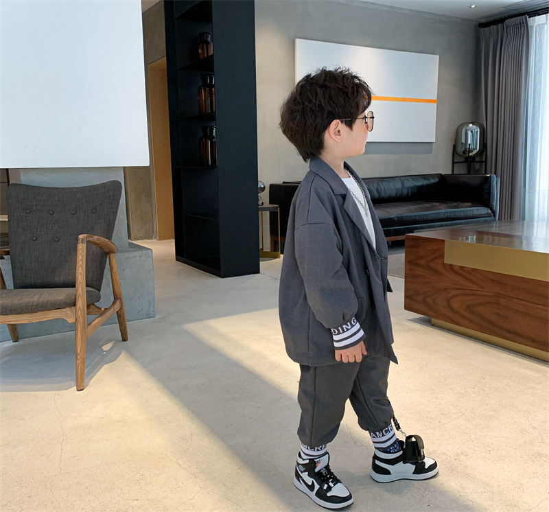 Children's Clothing Boy's Suit Two Pieces 2021 Spring and Autumn New Children's Handsome Dress Boys Western Style Spring and Autumn Two Piece Set Children's Clothing Boy's Suit Two Pieces 2021 Spring and Autumn New Children's Handsome Dress Boys Western Style Spring and Autumn Two Piece Set