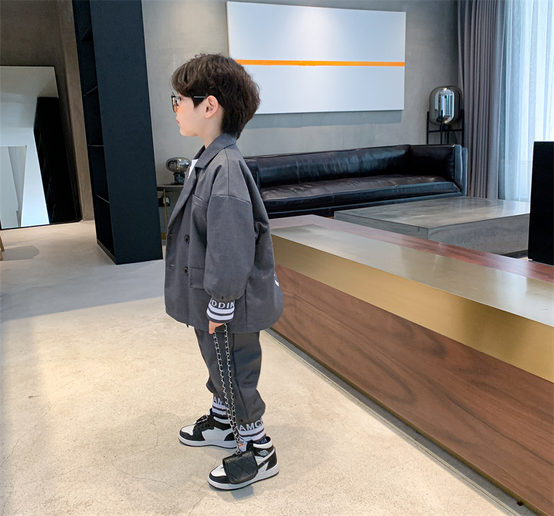 Children's Clothing Boy's Suit Two Pieces 2021 Spring and Autumn New Children's Handsome Dress Boys Western Style Spring and Autumn Two Piece Set Children's Clothing Boy's Suit Two Pieces 2021 Spring and Autumn New Children's Handsome Dress Boys Western Style Spring and Autumn Two Piece Set