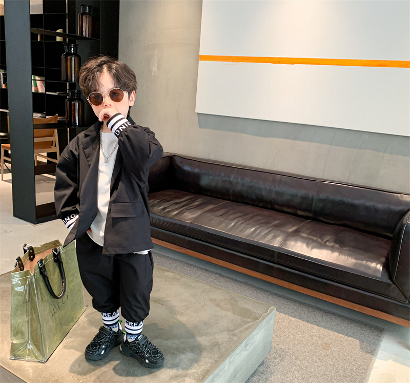 Children's Clothing Boy's Suit Two Pieces 2021 Spring and Autumn New Children's Handsome Dress Boys Western Style Spring and Autumn Two Piece Set Children's Clothing Boy's Suit Two Pieces 2021 Spring and Autumn New Children's Handsome Dress Boys Western Style Spring and Autumn Two Piece Set