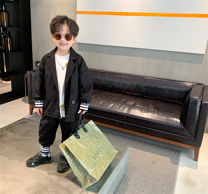 Children's Clothing Boy's Suit Two Pieces 2021 Spring and Autumn New Children's Handsome Dress Boys Western Style Spring and Autumn Two Piece Set Children's Clothing Boy's Suit Two Pieces 2021 Spring and Autumn New Children's Handsome Dress Boys Western Style Spring and Autumn Two Piece Set