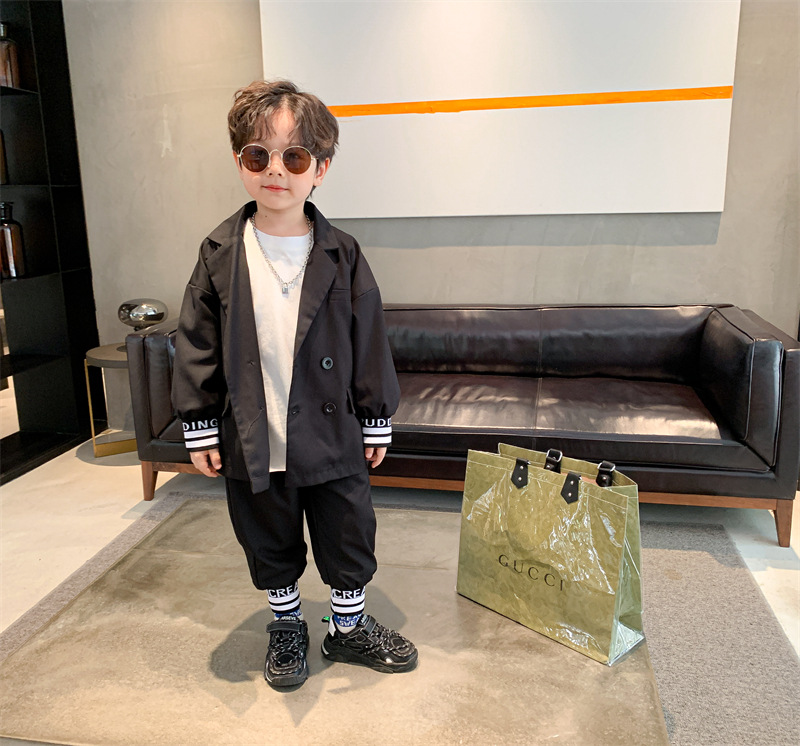 Children's Clothing Boy's Suit Two Pieces 2021 Spring and Autumn New Children's Handsome Dress Boys Western Style Spring and Autumn Two Piece Set Children's Clothing Boy's Suit Two Pieces 2021 Spring and Autumn New Children's Handsome Dress Boys Western Style Spring and Autumn Two Piece Set