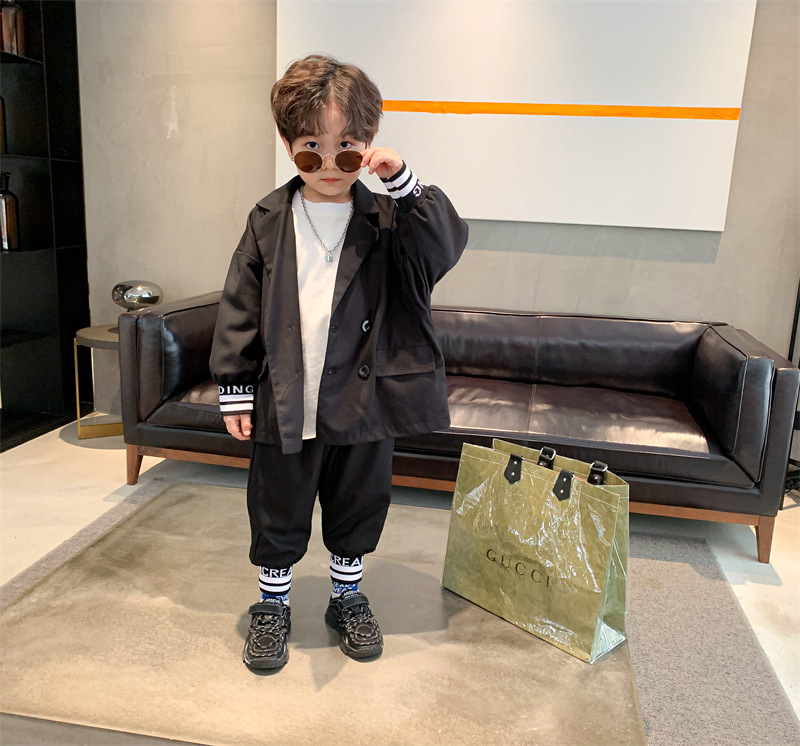 Children's Clothing Boy's Suit Two Pieces 2021 Spring and Autumn New Children's Handsome Dress Boys Western Style Spring and Autumn Two Piece Set Children's Clothing Boy's Suit Two Pieces 2021 Spring and Autumn New Children's Handsome Dress Boys Western Style Spring and Autumn Two Piece Set