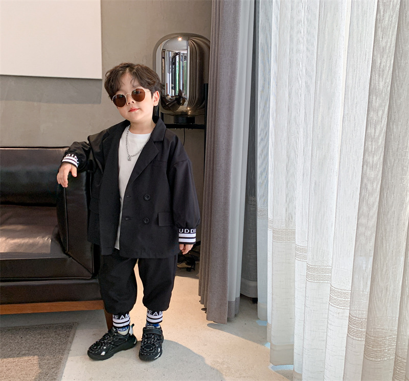 Children's Clothing Boy's Suit Two Pieces 2021 Spring and Autumn New Children's Handsome Dress Boys Western Style Spring and Autumn Two Piece Set Children's Clothing Boy's Suit Two Pieces 2021 Spring and Autumn New Children's Handsome Dress Boys Western Style Spring and Autumn Two Piece Set
