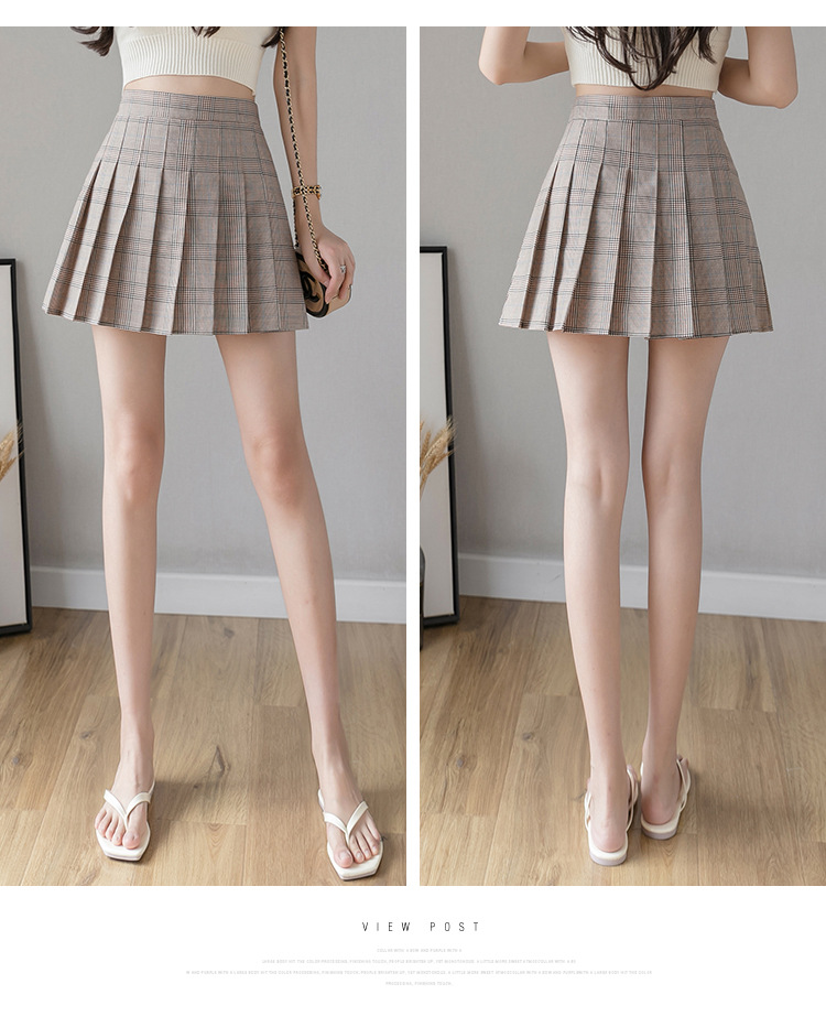 Pleated Skirt Women's Short Skirt High Waist Korean Style New Skirt Women's Summer Autumn plus Size A- line Embroidery Student Dress Pleated Skirt Women's Short Skirt High Waist Korean Style New Skirt Women's Summer Autumn plus Size A- line Embroidery Student Dress