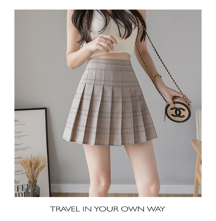 Pleated Skirt Women's Short Skirt High Waist Korean Style New Skirt Women's Summer Autumn plus Size A- line Embroidery Student Dress Pleated Skirt Women's Short Skirt High Waist Korean Style New Skirt Women's Summer Autumn plus Size A- line Embroidery Student Dress