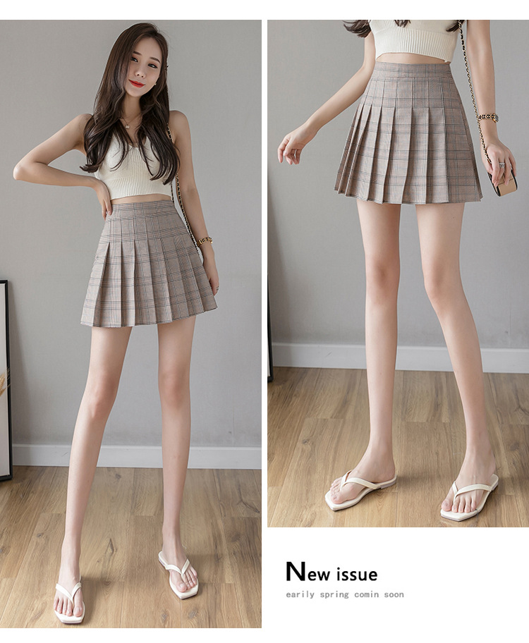 Pleated Skirt Women's Short Skirt High Waist Korean Style New Skirt Women's Summer Autumn plus Size A- line Embroidery Student Dress Pleated Skirt Women's Short Skirt High Waist Korean Style New Skirt Women's Summer Autumn plus Size A- line Embroidery Student Dress