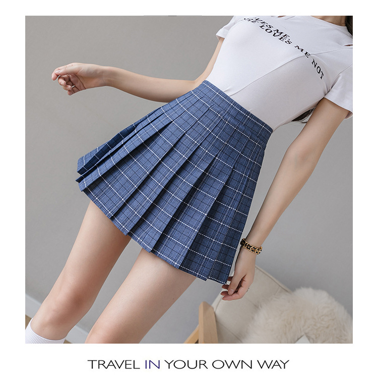 Pleated Skirt Women's Short Skirt High Waist Korean Style New Skirt Women's Summer Autumn plus Size A- line Embroidery Student Dress Pleated Skirt Women's Short Skirt High Waist Korean Style New Skirt Women's Summer Autumn plus Size A- line Embroidery Student Dress