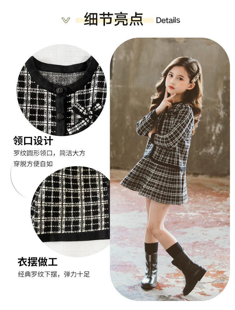 Internet Hot 21 New Autumn Spring Children's Clothing Chanel-Style Vest Skirt Set Spring and Autumn Woolen Skirt Girls' Two-Piece Dress Internet Hot 21 New Autumn Spring Children's Clothing Chanel-Style Vest Skirt Set Spring and Autumn Woolen Skirt Girls' Two-Piece Dress