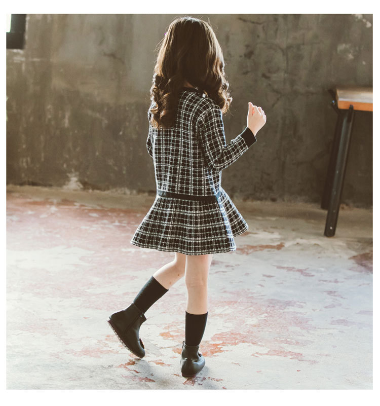 Internet Hot 21 New Autumn Spring Children's Clothing Chanel-Style Vest Skirt Set Spring and Autumn Woolen Skirt Girls' Two-Piece Dress Internet Hot 21 New Autumn Spring Children's Clothing Chanel-Style Vest Skirt Set Spring and Autumn Woolen Skirt Girls' Two-Piece Dress