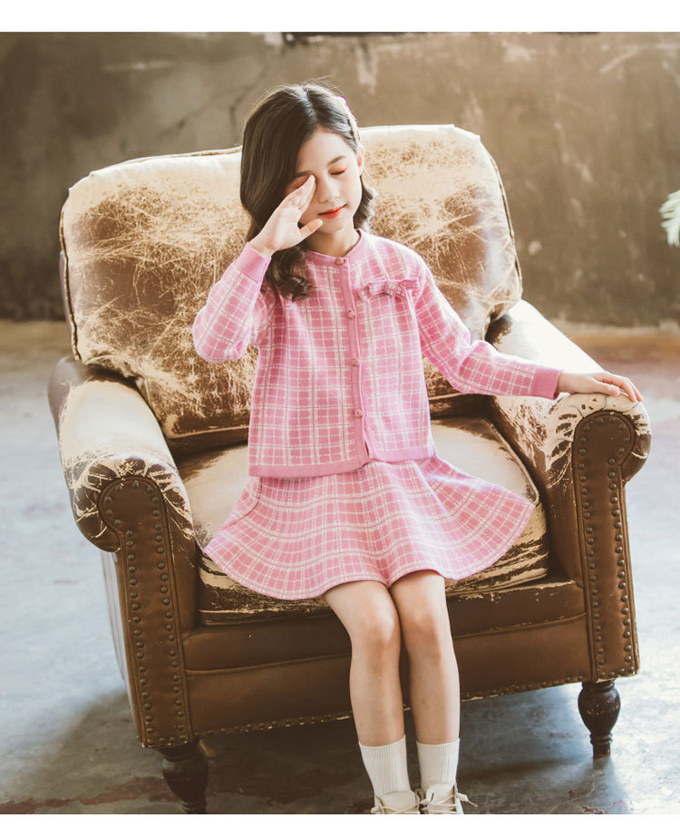 Internet Hot 21 New Autumn Spring Children's Clothing Chanel-Style Vest Skirt Set Spring and Autumn Woolen Skirt Girls' Two-Piece Dress Internet Hot 21 New Autumn Spring Children's Clothing Chanel-Style Vest Skirt Set Spring and Autumn Woolen Skirt Girls' Two-Piece Dress