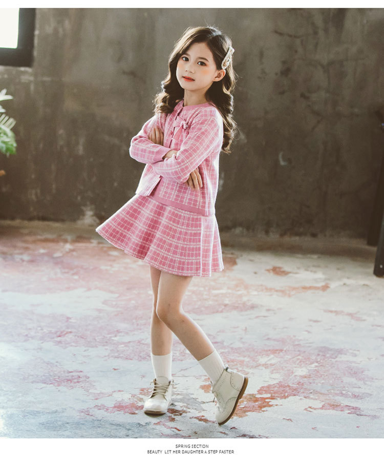 Internet Hot 21 New Autumn Spring Children's Clothing Chanel-Style Vest Skirt Set Spring and Autumn Woolen Skirt Girls' Two-Piece Dress Internet Hot 21 New Autumn Spring Children's Clothing Chanel-Style Vest Skirt Set Spring and Autumn Woolen Skirt Girls' Two-Piece Dress