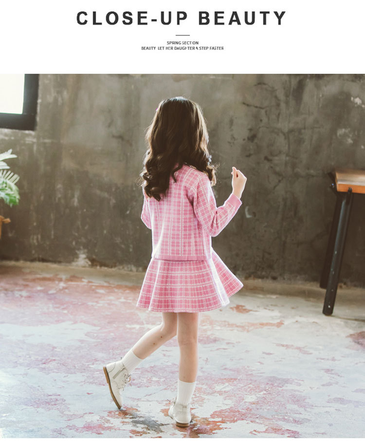 Internet Hot 21 New Autumn Spring Children's Clothing Chanel-Style Vest Skirt Set Spring and Autumn Woolen Skirt Girls' Two-Piece Dress Internet Hot 21 New Autumn Spring Children's Clothing Chanel-Style Vest Skirt Set Spring and Autumn Woolen Skirt Girls' Two-Piece Dress
