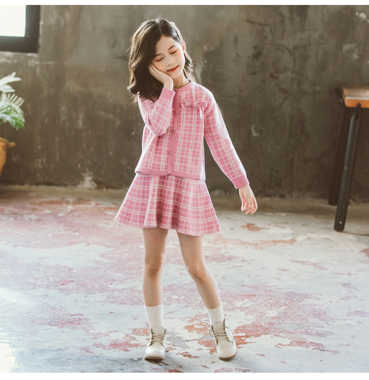 Internet Hot 21 New Autumn Spring Children's Clothing Chanel-Style Vest Skirt Set Spring and Autumn Woolen Skirt Girls' Two-Piece Dress Internet Hot 21 New Autumn Spring Children's Clothing Chanel-Style Vest Skirt Set Spring and Autumn Woolen Skirt Girls' Two-Piece Dress