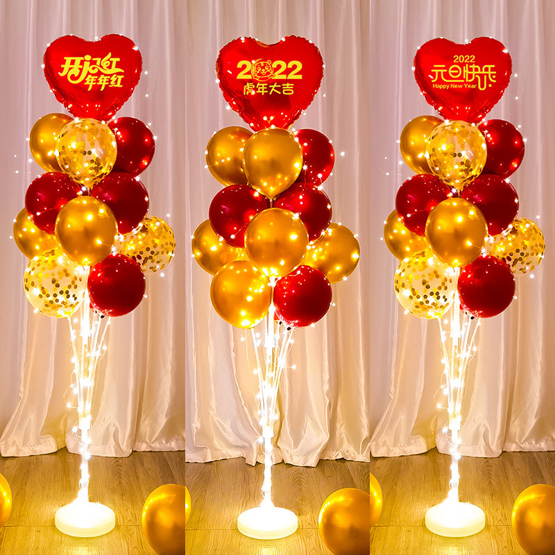 Chinese New Year Decoration Luminous Table Floating Balloon Christmas Floating Shop Window Festival Atmosphere Dress up Scene Layout