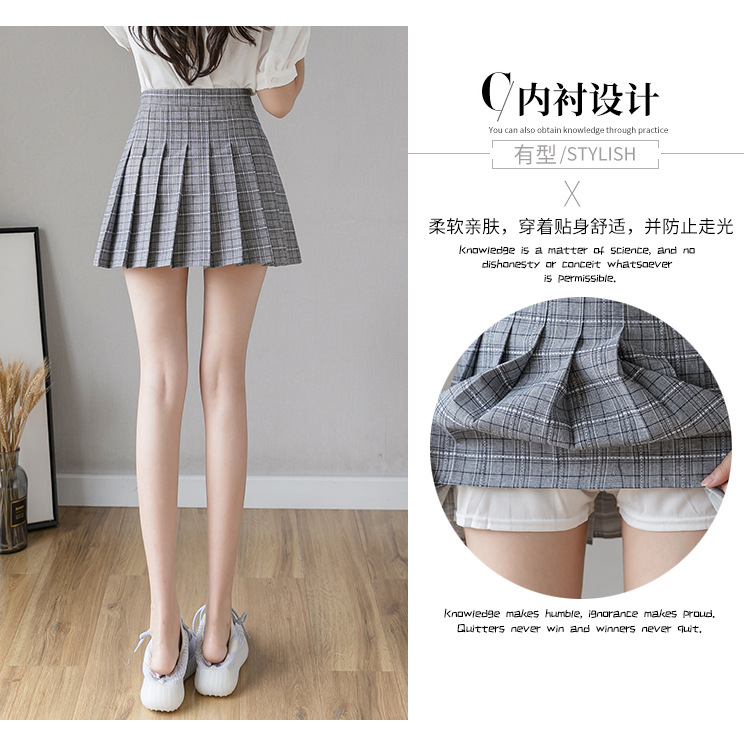 Pleated Skirt Women's Short Skirt High Waist Korean Style New Skirt Women's Summer Autumn plus Size A- line Embroidery Student Dress