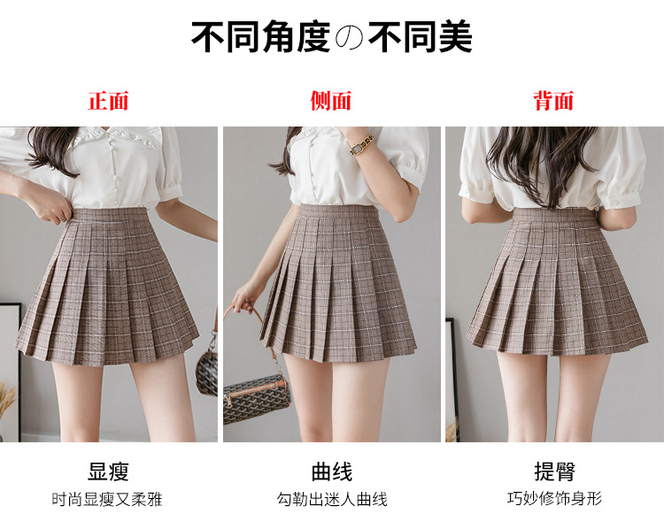 Pleated Skirt Women's Short Skirt High Waist Korean Style New Skirt Women's Summer Autumn plus Size A- line Embroidery Student Dress