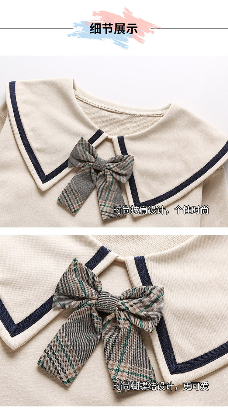 Girls' Preppy Style Suit 2021 New Spring and Autumn Clothing Children's Western Style JK Uniform Pleated Skirt Dress Two-Piece Set Girls' Preppy Style Suit 2021 New Spring and Autumn Clothing Children's Western Style JK Uniform Pleated Skirt Dress Two-Piece Set