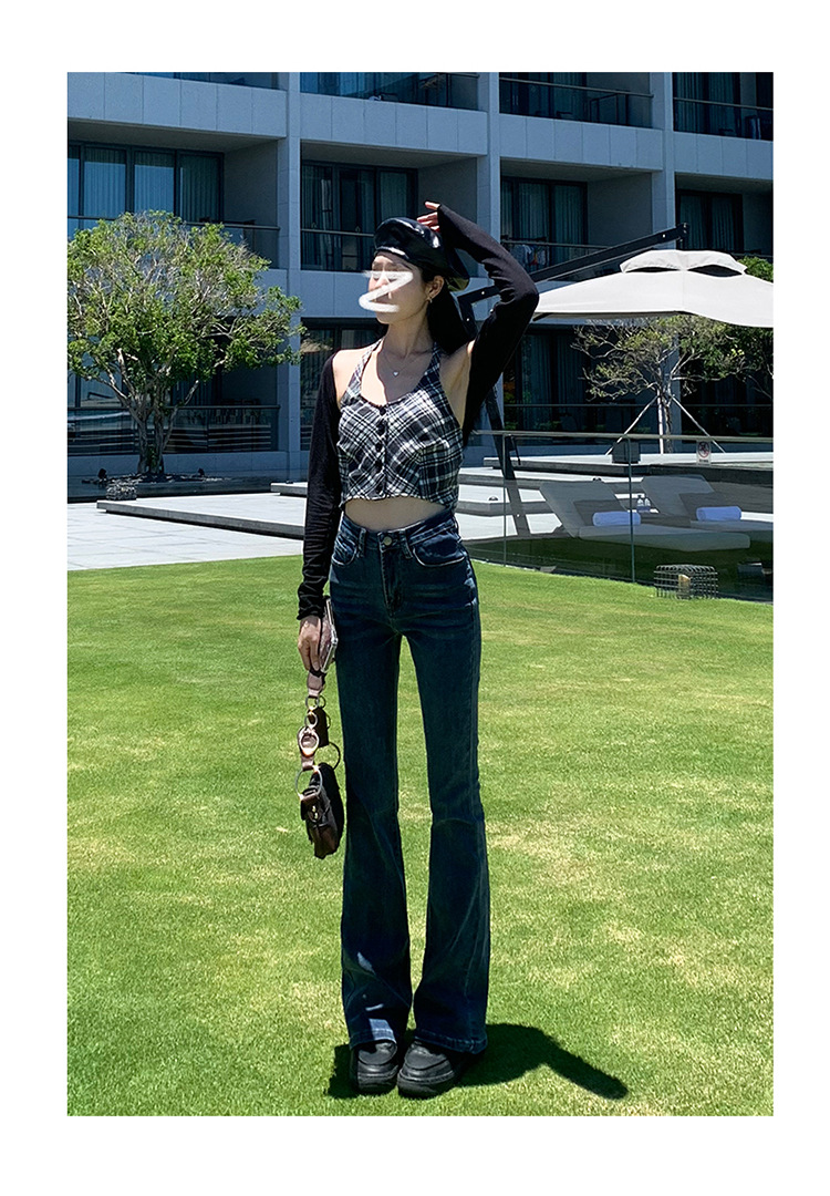 jeans High Waist Skinny Jeans for Women Autumn and Winter 2021 New Wide Leg Slim Fit Slimming Small Cropped Flared Pants