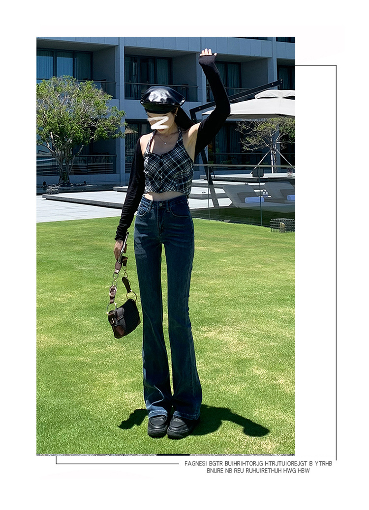 jeans High Waist Skinny Jeans for Women Autumn and Winter 2021 New Wide Leg Slim Fit Slimming Small Cropped Flared Pants