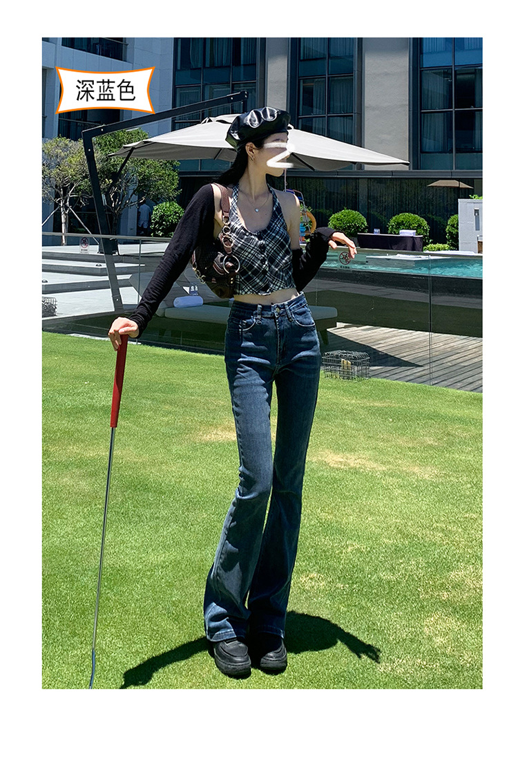 jeans High Waist Skinny Jeans for Women Autumn and Winter 2021 New Wide Leg Slim Fit Slimming Small Cropped Flared Pants
