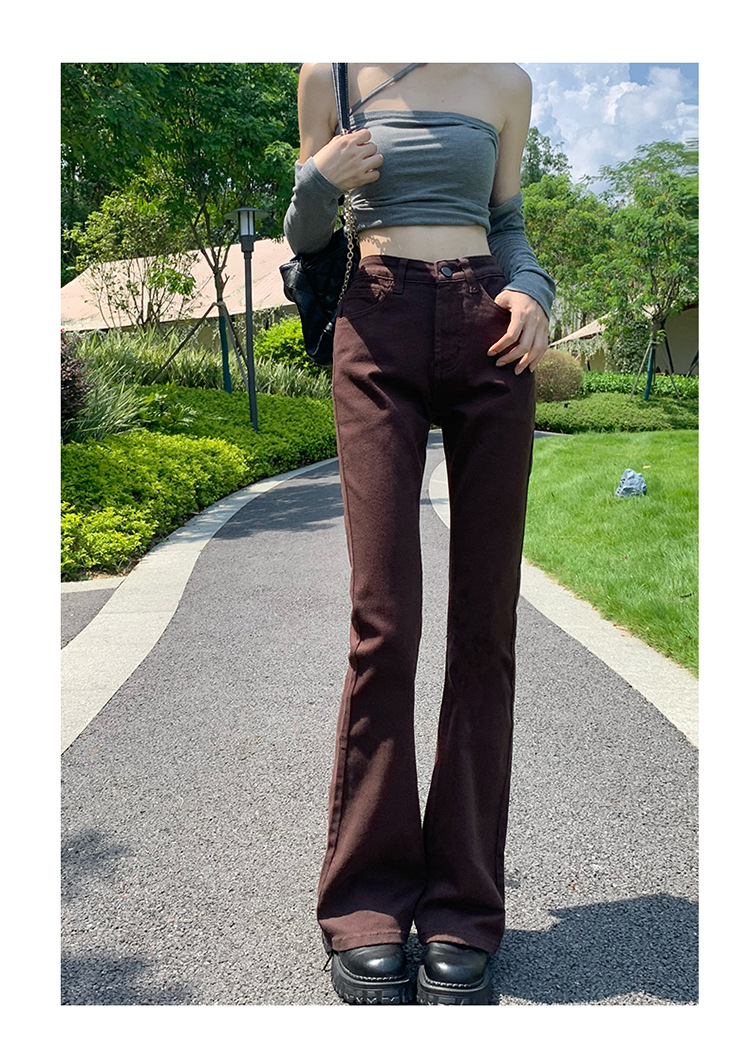 jeans High Waist Skinny Jeans for Women Autumn and Winter 2021 New Wide Leg Slim Fit Slimming Small Cropped Flared Pants