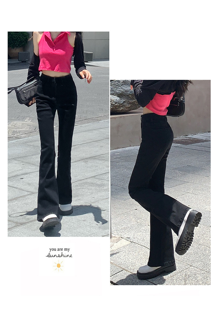jeans High Waist Skinny Jeans for Women Autumn and Winter 2021 New Wide Leg Slim Fit Slimming Small Cropped Flared Pants