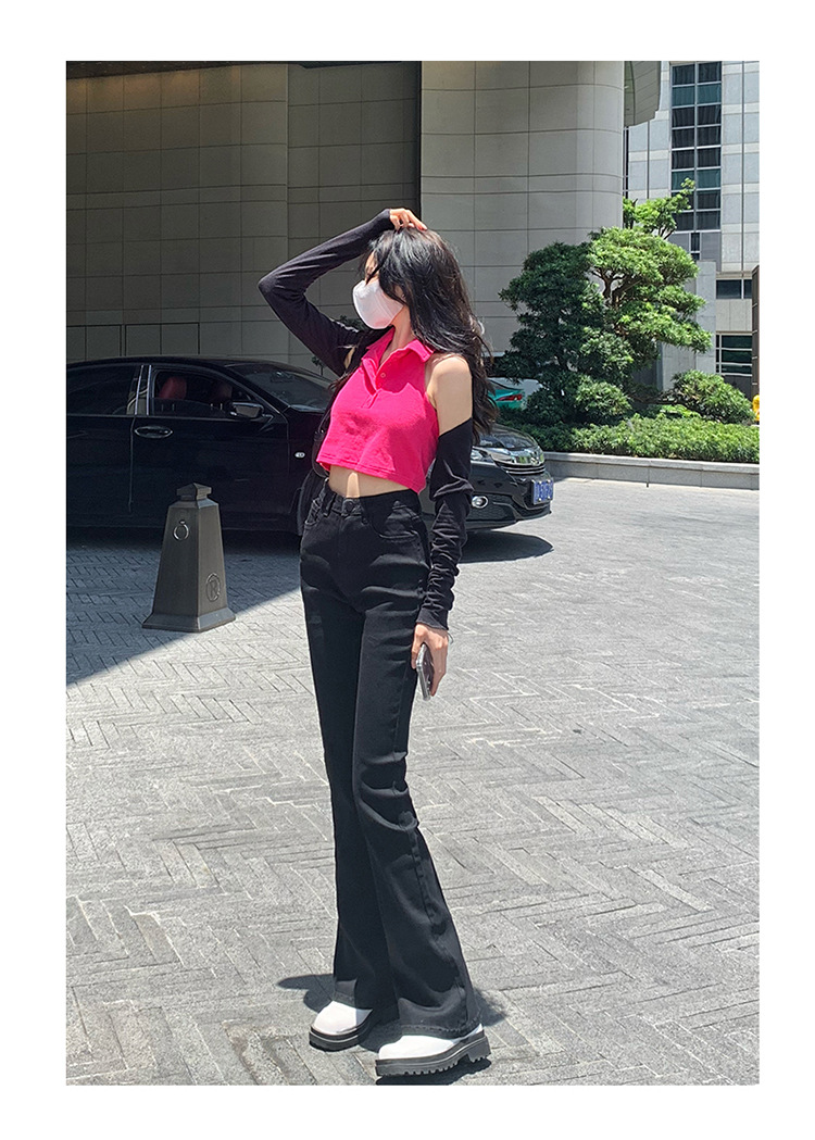 jeans High Waist Skinny Jeans for Women Autumn and Winter 2021 New Wide Leg Slim Fit Slimming Small Cropped Flared Pants